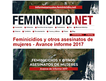 Tablet Screenshot of feminicidio.net